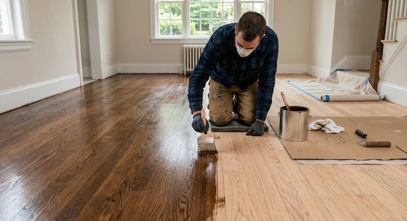 Hardwood Floor Staining in Olathe, KS